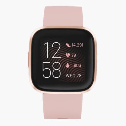 Smartwatch Fitbit Versa 2 NFC - Rosa - Relógio Running