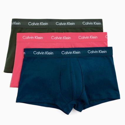 Calvin Klein Underwear Boxer Stretch Low Rise 3 Unidades M Pink / Blue / Green