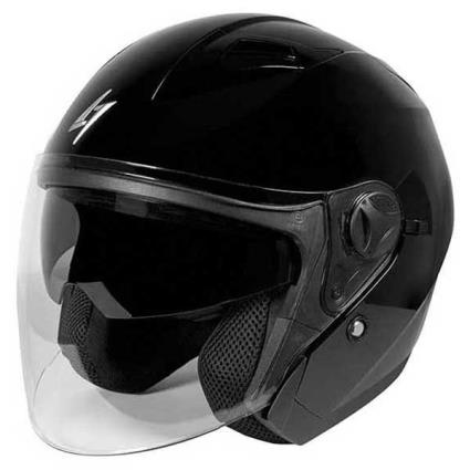 Stormer Capacete Jet Recon Solid M Black Glossy