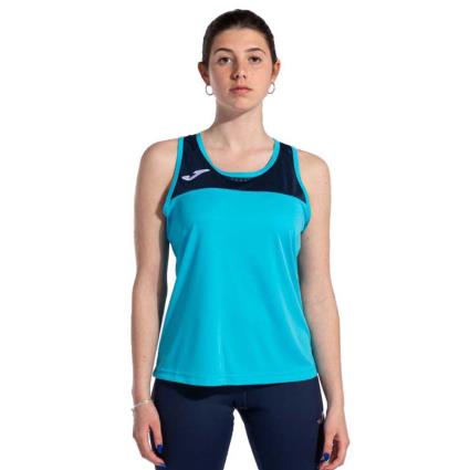 Joma Camiseta Sem Mangas Montreal XL Fluor Turquoise / Navy