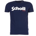 Schott  T-Shirt mangas curtas LOGO  Azul Disponível em tamanho para homem. XXL,S,M,L,XL.Homem > Roupas > Camiseta