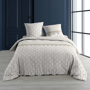 Douceur d intérieur  Conjunto de roupa de cama ORFEA  Branco Disponível em tamanho para senhora. 240x260 cm.Casa >Conjunto de roupa de cama
