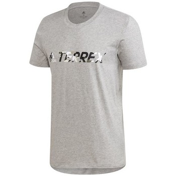 adidas  T-Shirt mangas curtas Terrex Logo  Cinza Disponível em tamanho para homem. EU M,EU L,EU XL.Homem > Roupas > Camiseta