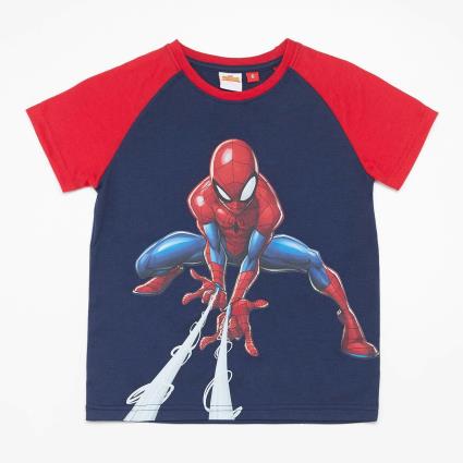 T-shirt Marvel Spiderman - Azul - T-shirt Menino tamanho 6