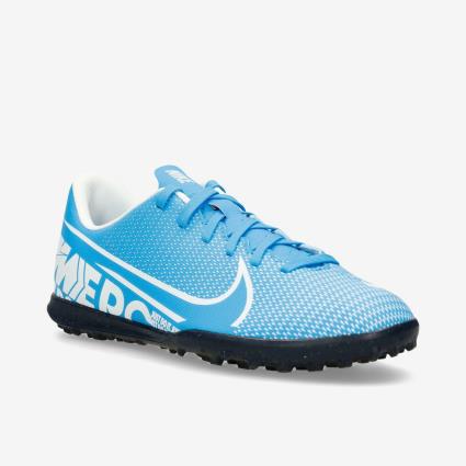 Nike Vapor 13 - Azul - Chuteira Turf Rapaz tamanho 36.5