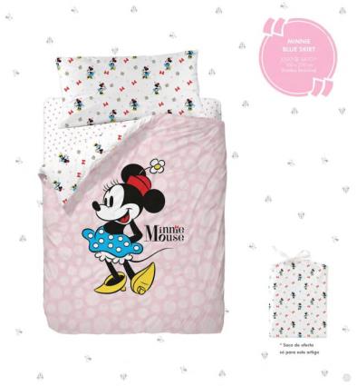Capa Edredão Cama Minnie Disney Solteiro
