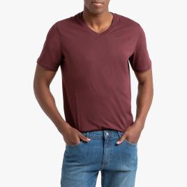 La Redoute Collections T-shirt de decote em V em algodão, Théo