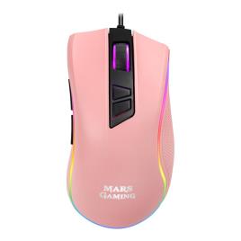 Rato MARS GAMING, 10000DPI, Pink Edition Mecanical Switches -MM218PINK