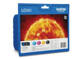 Pack 4 Tinteiros BROTHER LC980 (LC980VALBP)