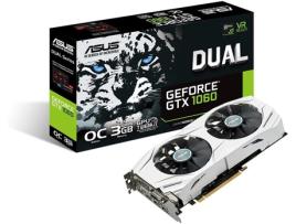 Placa Gráfica ASUS Dual GeForce GTX 1060 OC (NVIDIA - 3 GB DDR5)