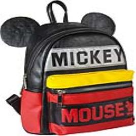 Mochila Casual Mickey Mouse 72818 Preto Vermelho Amarelo