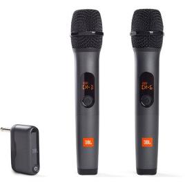 Microfone Wireless JBL Sistema de 2 Microfones Sem fio - Preto