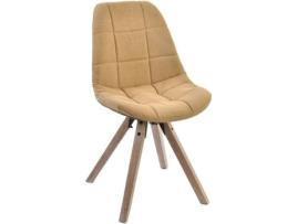 Cadeira  Madeira Algodao 85 (Castanho - Tecido - 85 x 55 x 47 cm)