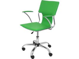 Cadeira de Escritório Operativa PYC Bogarra Verde (Braços Fixos - Pele Sintética)