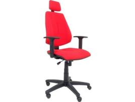 Cadeira de Escritório Executiva PYC Montalvos Vermelho (Braços Reguláveis - Tecido)