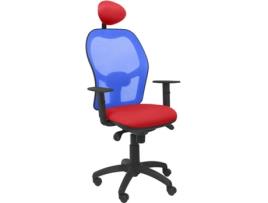 Cadeira de Escritório Operativa PYC Jorquera C Vermelho A (Braços Reguláveis - Malha)