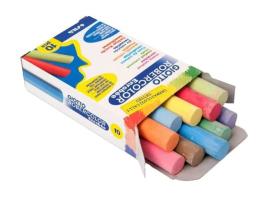 Robercolor - Caixa de Giz Colorido Revestido x10