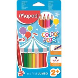 Maped Color Peps - Lápis Jumbo x12
