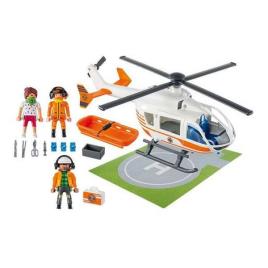 Playset City Life Rescue Helicopter Playmobil 70048 (38 pcs)