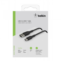 Cabo BOOST CHARGE USB-A to USB-C Cable 3M PRETO