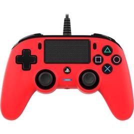 Comando com Fio Nancon para PS4 - Vermelho