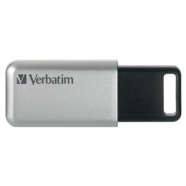 Pen Secure Pro USB 32GB 3.0 (3.1 Gen 1) Prateado - VERBATIM