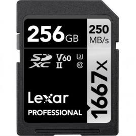 Cartão de Memória Lexar Professional 1667x Classe 10 UHS-II - SDXC - 256GB
