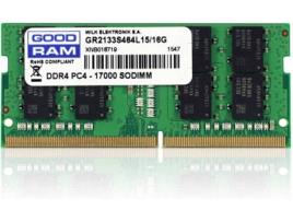Memória RAM DDR4 GOOD RAM GR2400S464L17/16G (1 x 16 GB - 2400 MHz - CL 17 - Verde)