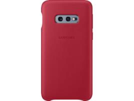 Capa SAMSUNG Galaxy S10e Leather Cover Vermelho