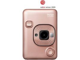 Máquina Fotográfica Instantânea FUJIFILM Instax Mini LiPlay (Blush Gold - Obturação: 1/4 - 1/8000 s - Li-Ion - 62x46 mm)