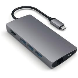 Adaptador Satechi USB-C Multiport 4K - Cinzento Sideral