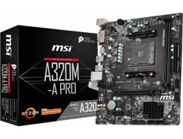 Motherboard MSI A320M-A PRO (Socket AM4 - AMD 320 - Micro-ATX)