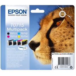 Multipack Tinteiro Epson T0715 - C13T07154012 - Preto | Ciano | Magenta | Amarelo