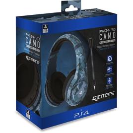 Auscultadores Gaming PRO4-70 4Gamers para Ps4 - Camo Midnight Edition