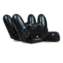 Carregador Duplo 4Gamers para Comandos PS4 - Preto