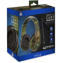Auscultadores Gaming PRO4-70 4Gamers para Ps4 - Camo Wooland Edition