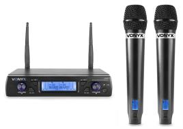 Central 2 Microfones Mão UHF 16 Canais s/ Fios (WM62) - 