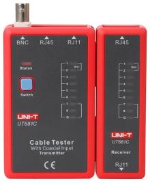 Testador de Rede, Telefone e Coaxial (RJ11, RJ45 e BNC) - 