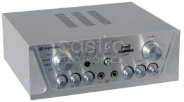 Amplificador de Karaoke (FM/SD/USB/MP3) 2x 50W RMS Cinza - Skytronic