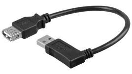 Cabo Extensão USB 90º (15cm)