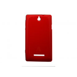 Capa Traseira Tpu New Mobile Sony Xperia J Red