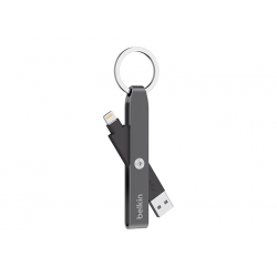 Porta Chaves Lightning to USB Keychain Charger Belkin Grey