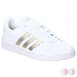 Ténis Casual Mulher Adidas Grand Court Base - 39 1/3 Branco/Ouro