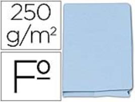Classificador  de Cartolina Folio Pocket Azul c/ Bolsa e Aba 250g