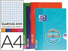 Caderno Escolar Agrafado  Capa Flexivel Openflex 48F 90g A4 Quadricula Cores Sortidas