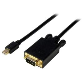 .com MDP2VGAMM3B adaptador de cabo de vídeo 0,91 m mini DisplayPort VGA (D-Sub) Preto
