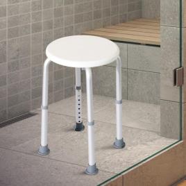 Banco de duche com Altura do assento regulável para casa de banho 32,5 x 32,5 x 2 cm