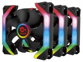 Kit 3 Ventoinhas Shield 12cm + Controlo RGB - 