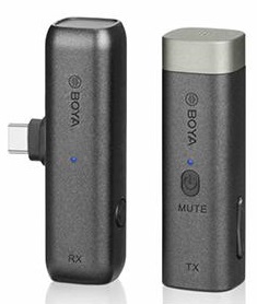 Microfone Wireless p/ Smartphone Type-C (Preto) - BOYA