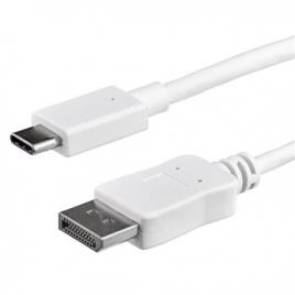 CABLE 1M USB-C A DP 4K BLANCO